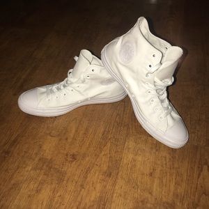 White Converse High Tops